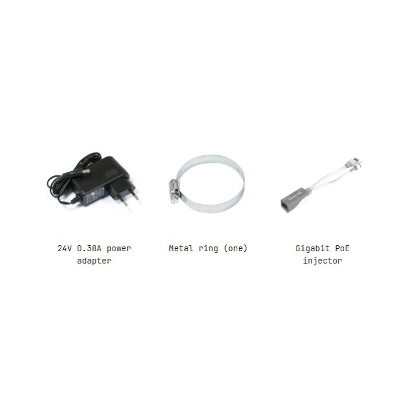 محتویات جعبه رادیو وایرلس میکروتیک مدل RBSXTsqG-5acD-SXTsq 5 ac